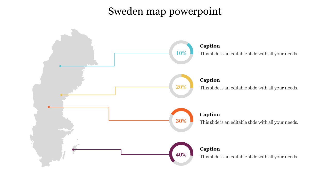 Use Sweden Map PowerPoint Presentation 